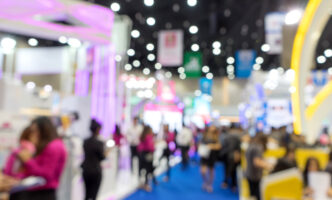 blur money expo exhibition for business trade fair show tradeshow