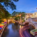 San,Antonio,,Texas,,Usa,Cityscape,At,The,River,Walk.