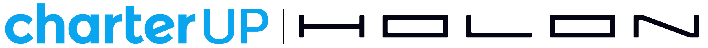 CharterUp and HOLON logo